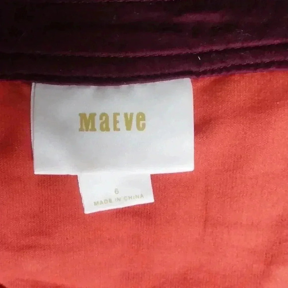Maeve Anthropologie Orange Anaheim Corduroy Dress Size 6 - Picture 5 of 7